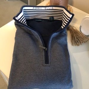 Perry Ellis Half-Zip Sweater